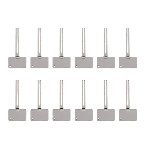 12x Edelstahl-Zahnpastaspender ergonomisch
