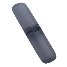 (Translucent Black) Zahnbürsten-Reiseetui Robuster Schutzhalter Schwarz