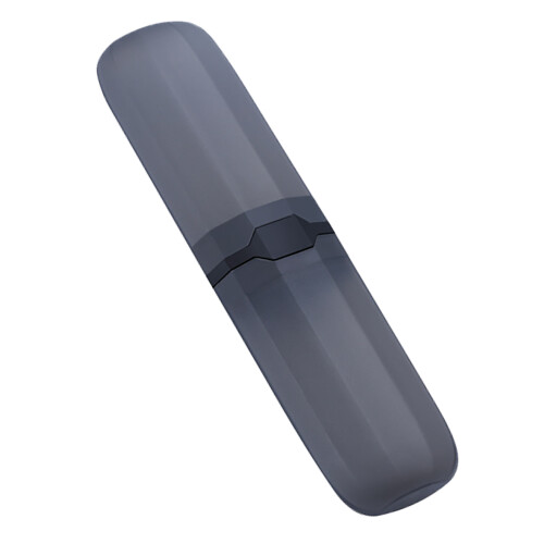 (Translucent Black) Zahnbürsten-Reiseetui Robuster Schutzhalter Schwarz