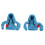 (Blue) Lenkergriff-Abdeckung in Hoodie-Form, Schwarz 3