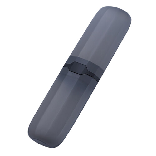 (Translucent Black) Zahnbürsten-Reiseetui Robuster Schutzhalter Schwarz 1