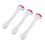 (Rose Red) 3er Set Gesichtsmassage-Roller Silikon Rose Rot 5