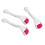 (Rose Red) 3er Set Gesichtsmassage-Roller Silikon Rose Rot 2