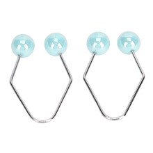(Blue) Palline Dimples Facciali Allenatore Muscolare Viola