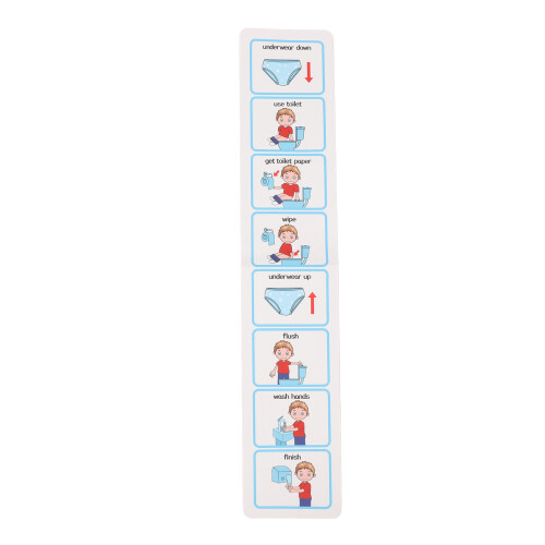Potty Training Visual Schedule for Children ASD Toilet Step By Step