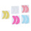 5x Silicone Oogkussentjes Wimperverlenging 5