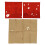 Red 3D Self-Adhesive Heart Pattern Garage Window Sticker 1