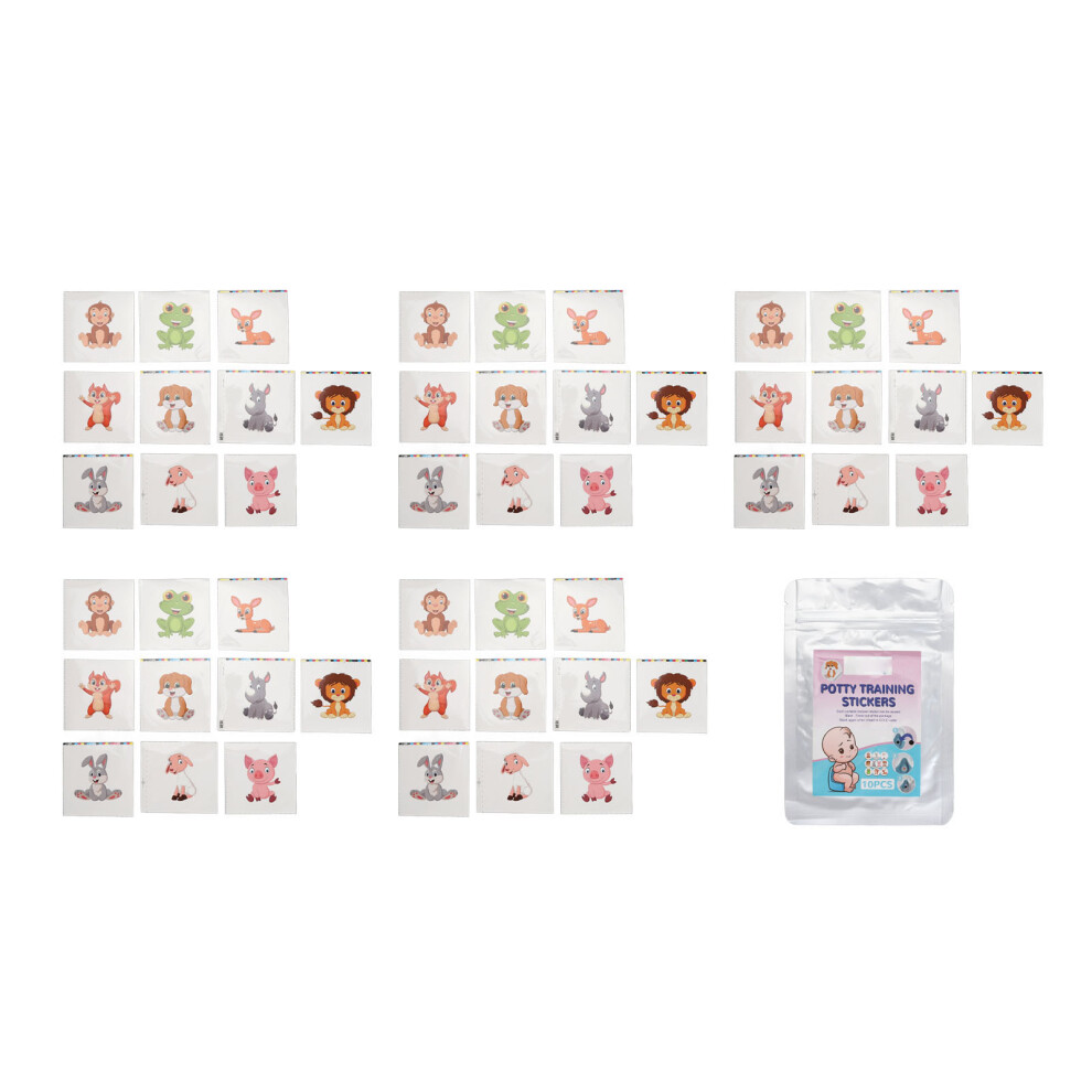 50pcs Potty Training Stickers Color Changing Kids Reward