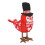(Red) LED Glowing Red Plush Bird Ornament for Desktop 1