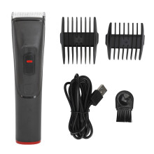 (Black) Elektrische Haarknipper USB Oplaadbaar 2 Kammen