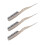 (Glitter  Gold) 3x Rat-Tail-Bürste Nylon, Glitter Rot Styling 4
