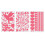 3Pcs Glow-in-the-Dark Harte & Letters Stickers 1