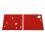 Red 3D Self-Adhesive Heart Pattern Garage Window Sticker 4