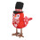 (Red) LED Glowing Red Plush Bird Ornament for Desktop 2