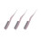 (Glitter Red) 3pcs Rat Tail Brush 3 Rows Nylon Teasing Styling Glitter Red 2