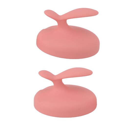 (Pink) 2x Glas Fußschabrer Handheld Hornhautentferner 1