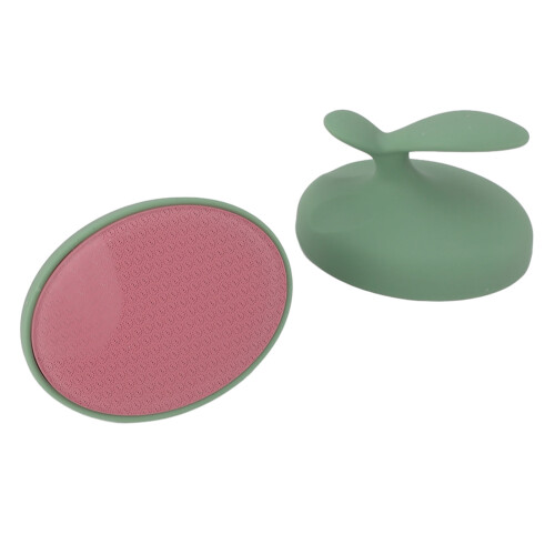 (Green) 2x Glas Fußschabrer Handheld Hornhautentferner 1