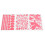 3Pcs Glow-in-the-Dark Harte & Letters Stickers 4