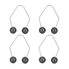(Black) 2 Paar Dimple-Maker aus Edelstahl, tragbar, Weinrot