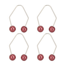 (Wine Red) 2 Paar Dimple-Maker aus Edelstahl, tragbar, Weinrot