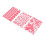 3Pcs Glow-in-the-Dark Harte & Letters Stickers 3