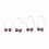 (Dark Red) 2x Dimper Maker Lachspier Oefenaar Donkerrood 1