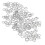 (Silver) 100 Stk Sterne-Herz-Braids-Ringclips Party Alltags 1