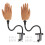 2x Adjustable Silicone Nail Training Hand 1