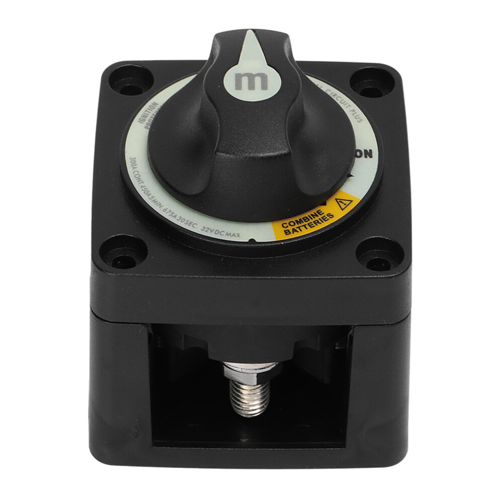 300A Heavy Duty 3-Position Battery Isolator Switch For Rv & Marine 6941356566496