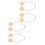 (Yellow) 2x Dimplers Stainless Steel Purple 5