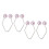 (Purple) 2x Dimplers Stainless Steel Purple 5