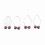(Dark Red) 2x Dimper Maker Lachspier Oefenaar Donkerrood 2