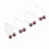 (Dark Red) 2x Dimper Maker Lachspier Oefenaar Donkerrood 3
