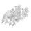 (Silver) 100 Stk Sterne-Herz-Braids-Ringclips Party Alltags 5