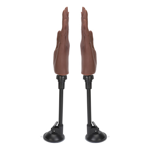 2x Donkere Silicone Vingermannequins Flexibel 1