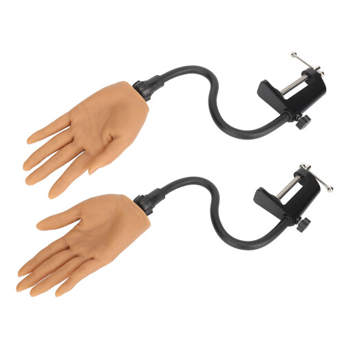 2x Adjustable Silicone Nail Training Hand 2