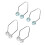 2 Paar Dimpel-Trainingspiercing Edelstahl einfach tragbar 2