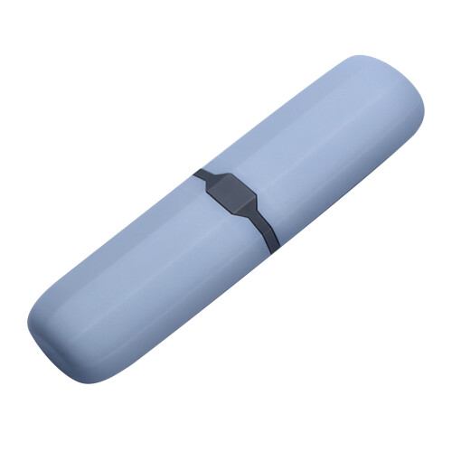 (Nordic Blue) Zahnbürsten-Reiseetui Robuster Schutzhalter Schwarz