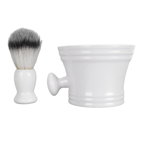 Men's Beard Foam Brush Set with Soap Bowl 1