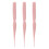 (Pink) 3pcs Teasing Brush Ergonomic Handle Rat Tail Comb Pink 4
