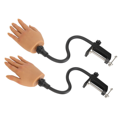 2x Adjustable Silicone Nail Training Hand 1