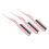 (Pink) 3pcs Teasing Brush Ergonomic Handle Rat Tail Comb Pink 2