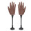 2x Donkere Silicone Vingermannequins Flexibel 3