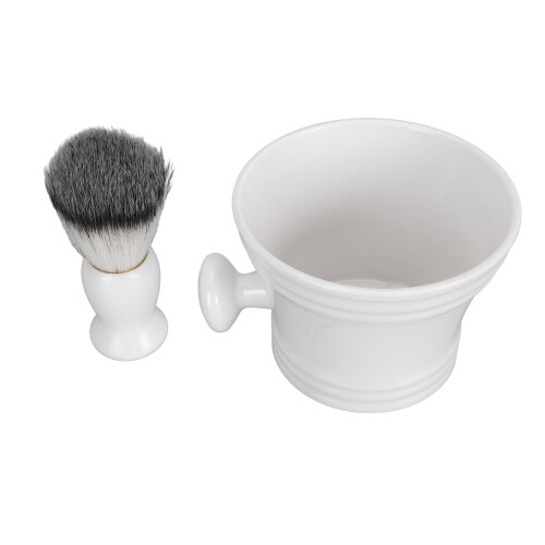 Men's Beard Foam Brush Set with Soap Bowl 2