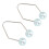 (Sky Blue) 2x Dimper Maker Lachspier Oefenaar Donkerrood 4