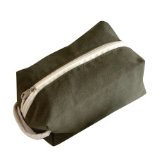 Lightweight Canvas Cosmetic Bag with Handle