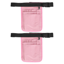 (Pink) 2Pcs Nurse Fanny Pack Oxford Tear Resistant Waterproof Adjustable Blue