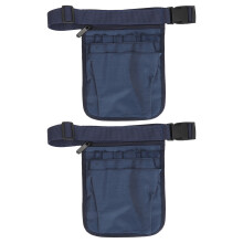 (Blue) 2Pcs Nurse Fanny Pack Oxford Tear Resistant Waterproof Adjustable Blue