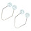 (Sky Blue) 2x Dimper Maker Lachspier Oefenaar Donkerrood 2