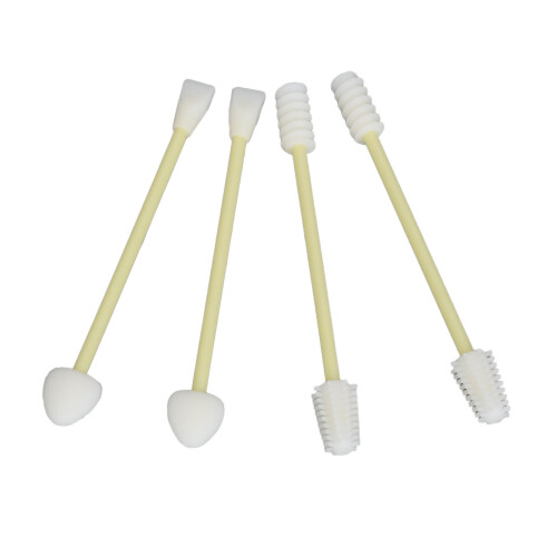 4x Wiederverwendbare Silikon-Wattestäbchen, doppelseitig 1